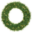 30" Dunhill Fir Prelit Wreath, 100 Clear Mini Lights