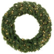 24" Balsam Fir Prelit Wreath, 50 Clear Mini Lights
