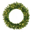 30" Norway Spruce Prelit Wreath, 100 Warm White LED 5mm Lights