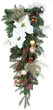 2' x 8" Vermont White Battery Operated LED Teardrop Holiday Greenery, 15 Warm White Lights