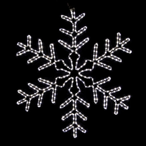 36" Giant Snowflake, Cool White Lights 
