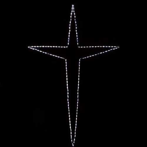 120" Giant Folding Bethlehem Star, Cool White Lights 
