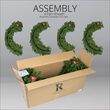 36" Commercial Sequoia Fir Prelit Wreath, 150 Clear Mini Lights