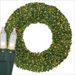 36" Commercial Sequoia Fir Prelit Wreath, 150 Clear Mini Lights