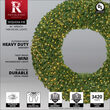 36" Commercial Sequoia Fir Prelit Wreath, 150 Clear Mini Lights