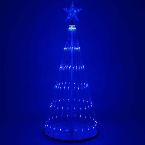 Blue LED Animated Outdoor Lightshow Tree - Wintergreen Corporation ...