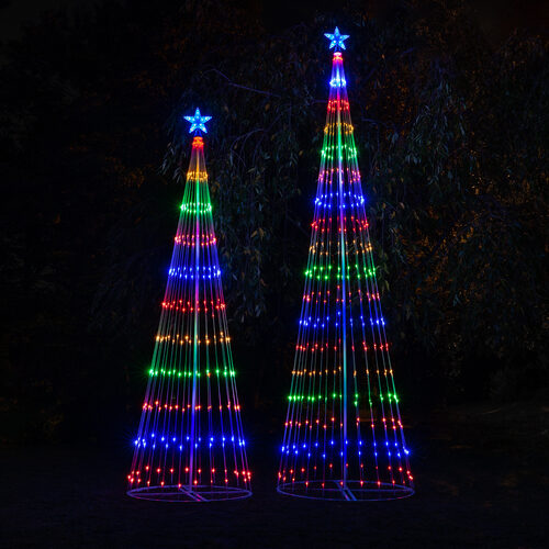 Easy Loop Multicolor Christmas Tree Lights With Remote Control 14