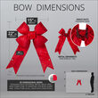 15" Red Structural 3D Nylon Bow