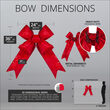 24" Red Structural 3D Nylon Bow