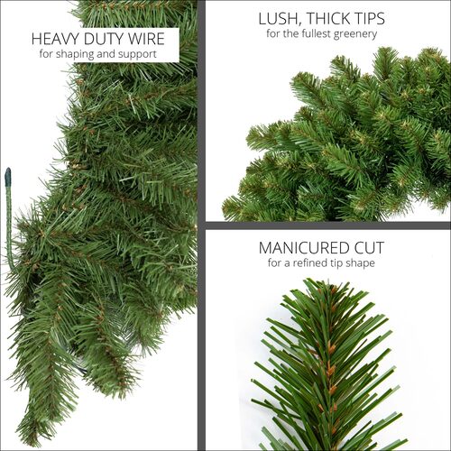 9' x 14" Sequoia Fir Commercial Unlit Holiday Garland