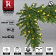 9' x 14" Olympia Pine Prelit Commercial LED Holiday Garland, 100 Warm White Lights