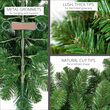 3' x 20" Olympia Pine Prelit Commercial LED Teardrop Holiday Greenery, 100 Warm White Lights