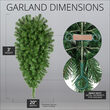 3' x 20" Olympia Pine Teardrop Commercial Unlit Holiday Greenery