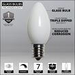 C9 White Opaque Bulbs