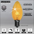 C9 Twinkle Yellow Triple Dipped Transparent Bulbs