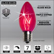 C9 Twinkle Pink Triple Dipped Transparent Bulbs