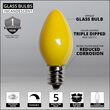 C7 Yellow Opaque Bulbs