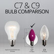 C7 Purple Opaque Bulbs