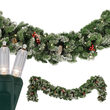 9' x 14" Hawthorne Prelit LED Holiday Garland , Frosted, 100 Warm White Lights