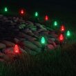 C7 Green / Red OptiCore Commercial LED Christmas Lights, 50 Lights, 50'