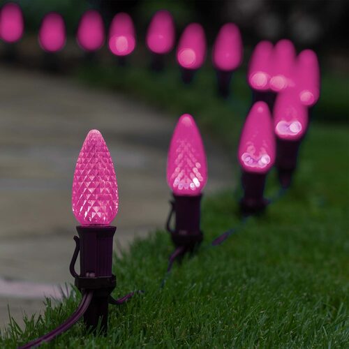 C9 Pink OptiCore LED Bulbs