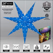 24" Blue Aurora Superstar TM 7 Point Star Light, Fold-Flat, LED Lights, Outdoor Rated