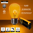 S14 Transparent Glass Gold FlexFilament LED Bulbs 