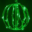 8" Green LED Light Ball, Fold Flat White Frame