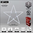 48" Cool White LED Folding Star