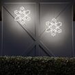 20" Folding Snowflake, Cool White Lights 