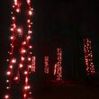 20" x 45" Red StretchNet Pro 5mm LED Christmas Trunk Wrap Lights, 50 Lights on Brown Wire