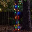 14" x 31" Multicolor StretchNet Pro 5mm LED Christmas Trunk Wrap Lights, 50 Lights on Brown Wire