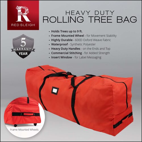 Rolling Tree Storage Bag for 6-9' Trees