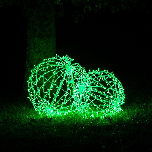 20" Green LED, Commercial Mega Sphere Light Ball, Fold Flat