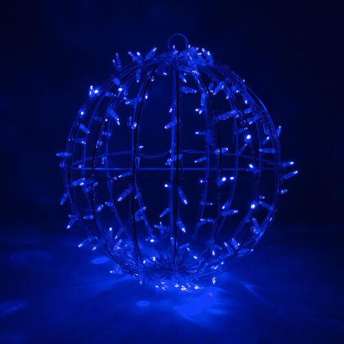 20" Blue LED, Commercial Mega Sphere Light Ball, Fold Flat
