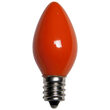 C7 Orange Opaque Bulbs
