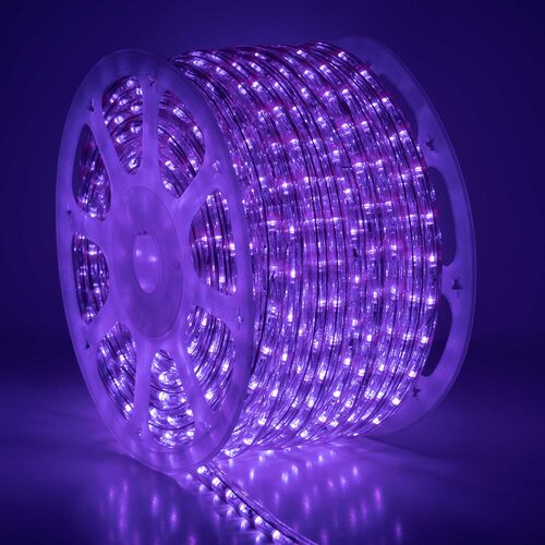 Purple LED Rope Light, 150 ft