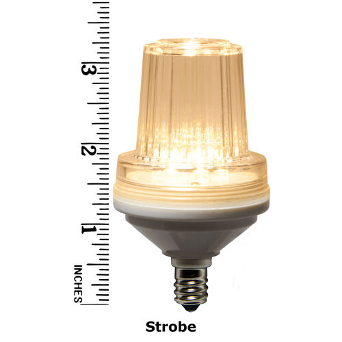 Wintergreen Lighting&reg C7 130V Strobe / Commercial Twinkle Warm White LED Bulbs