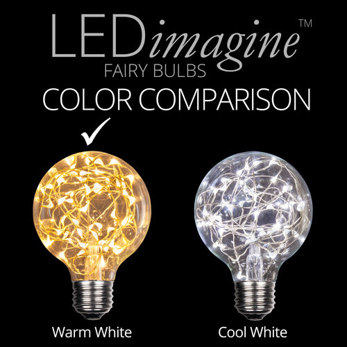 G80 Warm White LEDimagine TM Fairy Light Bulbs