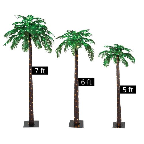 5' LED Palm Tree