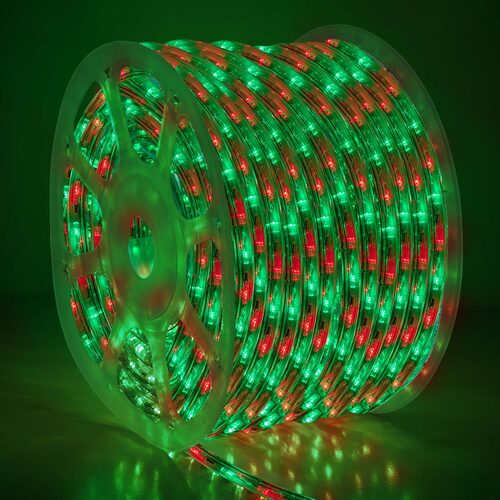 Green, Red LED Rope Light, 150 ft - Wintergreen Corporation