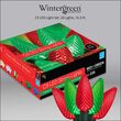 24 C9 Red, Green LED Christmas Lights, Green Wire, 8" Spacing