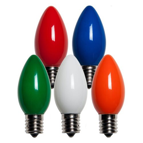 C9 Multicolor Opaque Bulbs