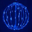 12" Blue LED Light Ball, Fold Flat White Frame