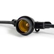 E26 - Medium Light Patio Stringer, 330' Length, 24" Spacing, 10 Amp SJTW Black Wire, Commercial Grade