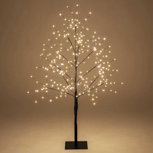 3' Black Fairy Light Tree, Warm White LED