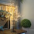 3' Black Fairy Light Tree, Warm White LED