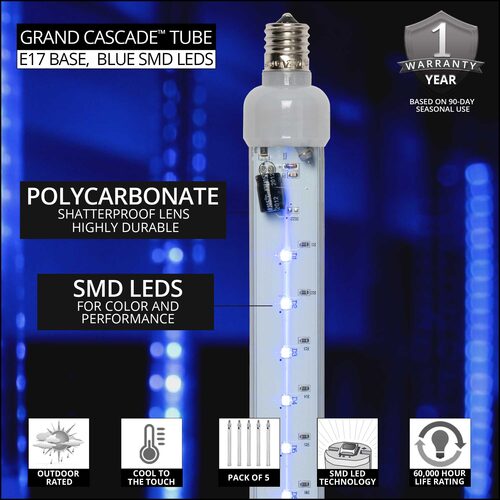 12" T8 Cascade Blue SMD LED Tubes