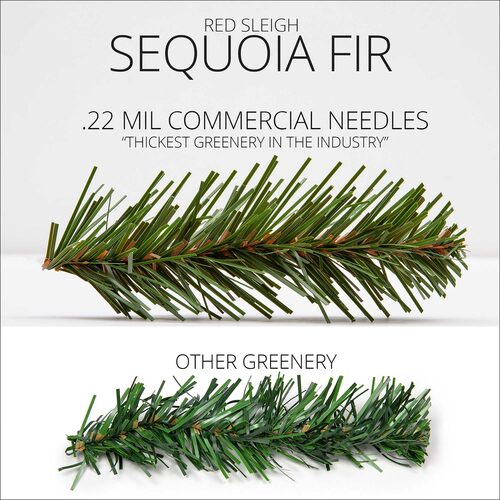 9' x 14" Sequoia Fir Prelit Commercial LED Holiday Garland, 100 Warm White SoftTwinkle Lights