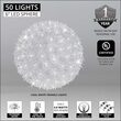 6" Cool White T5 LED Twinkle Starlight Sphere, 50 Lights